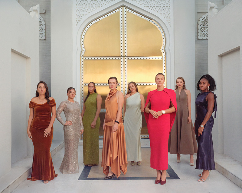 WTA top eight players official portrait.
