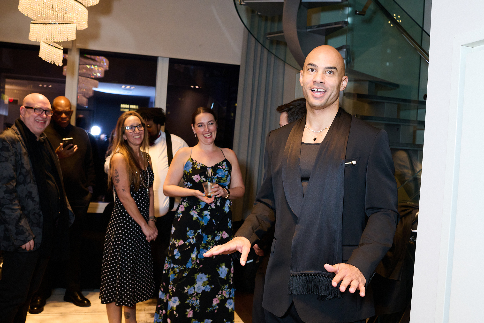 Getting ready with Nicholas Christopher for ‘Ghess' opening night on Broadway.