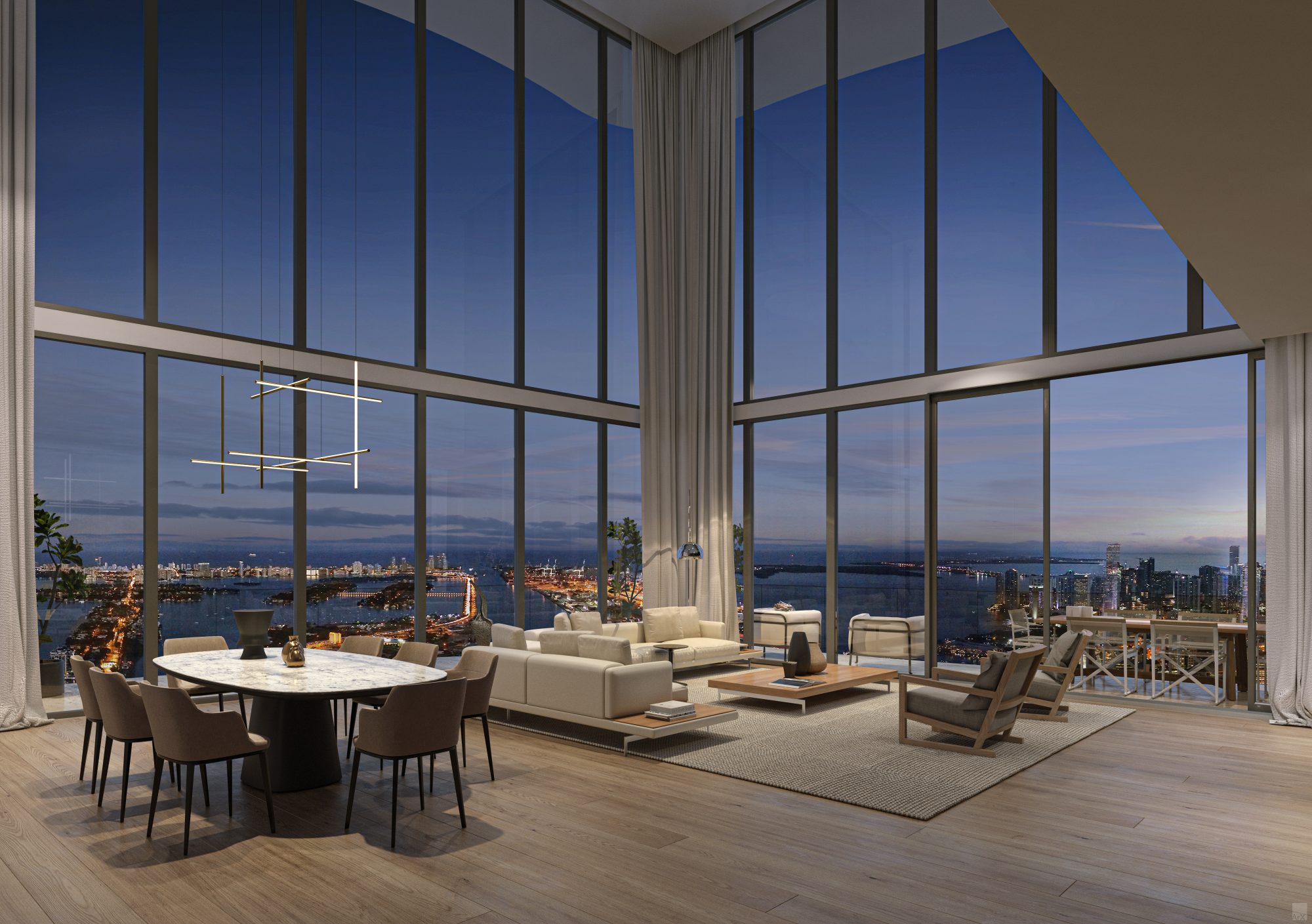 Casa Bella is the first residential partnership for B&B Italia, with design led by Piero Lissoni and architecture by Miami-based firm Arquitectonica.
