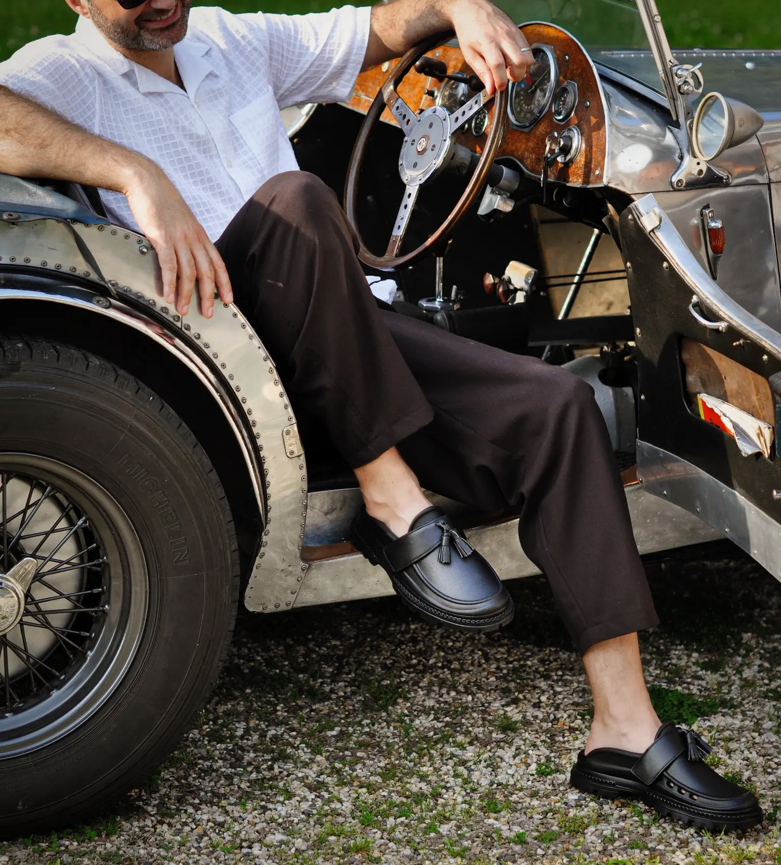 A tassel loafer from Typecast.