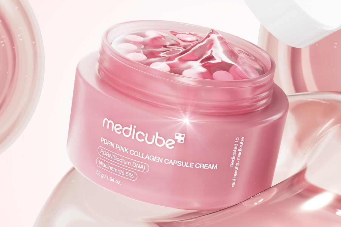 Medicube's PDRN Pink Collagen Capsule Cream.
