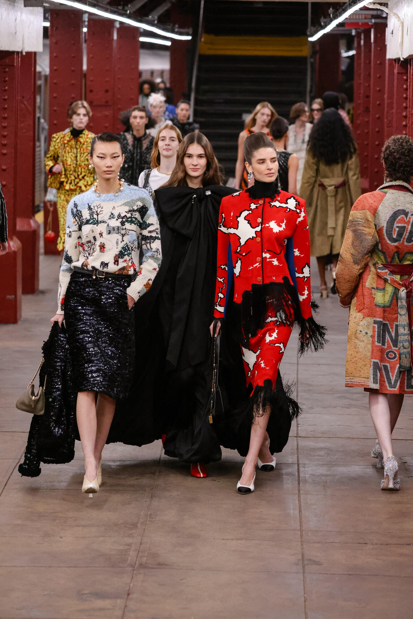 model on the runway at Chanel 2025/26 Métiers d'art on December 02, 2025 in New York, New York.