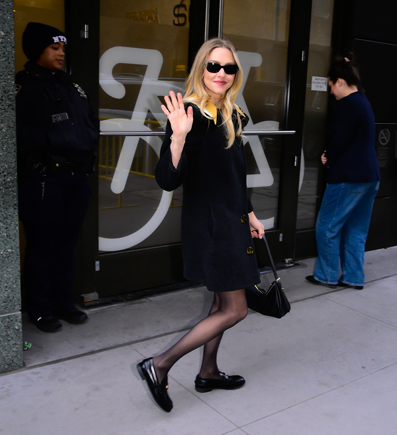 NEW YORK, NEW YORK - DECEMBER 10: Amanda Seyfried is seen outside