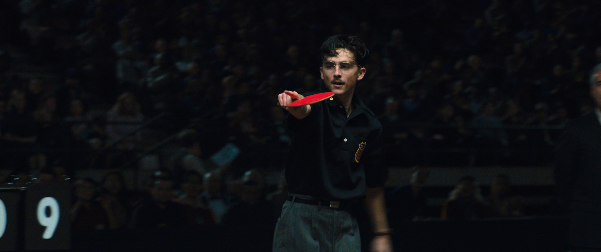 Timothée Chalamet in a film still from