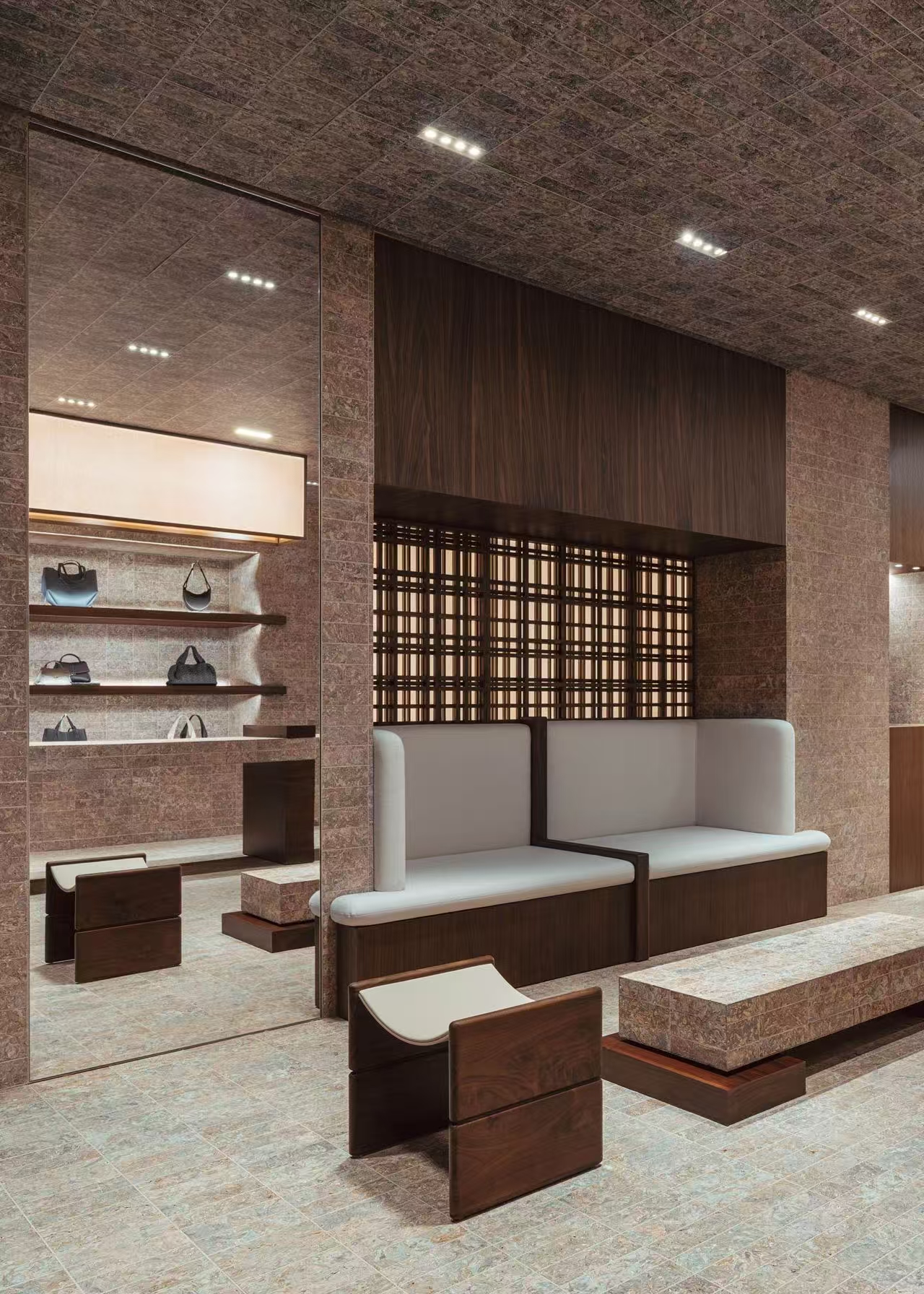 The second floor of the Polène store at Sanlitun Beijing.