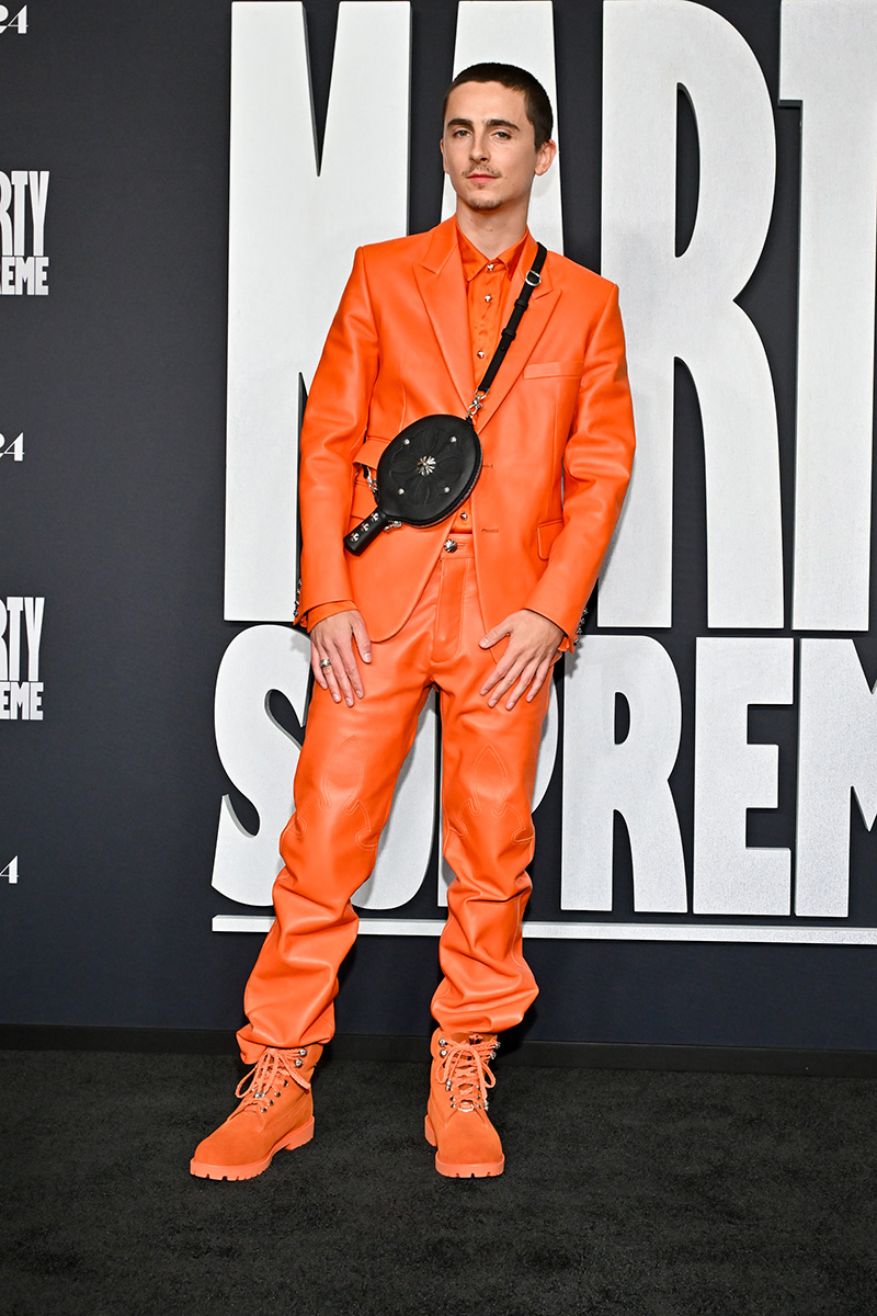 Timothée Chalamet and Kylie Jenner wear coordinated Chrome Hearts looks at the