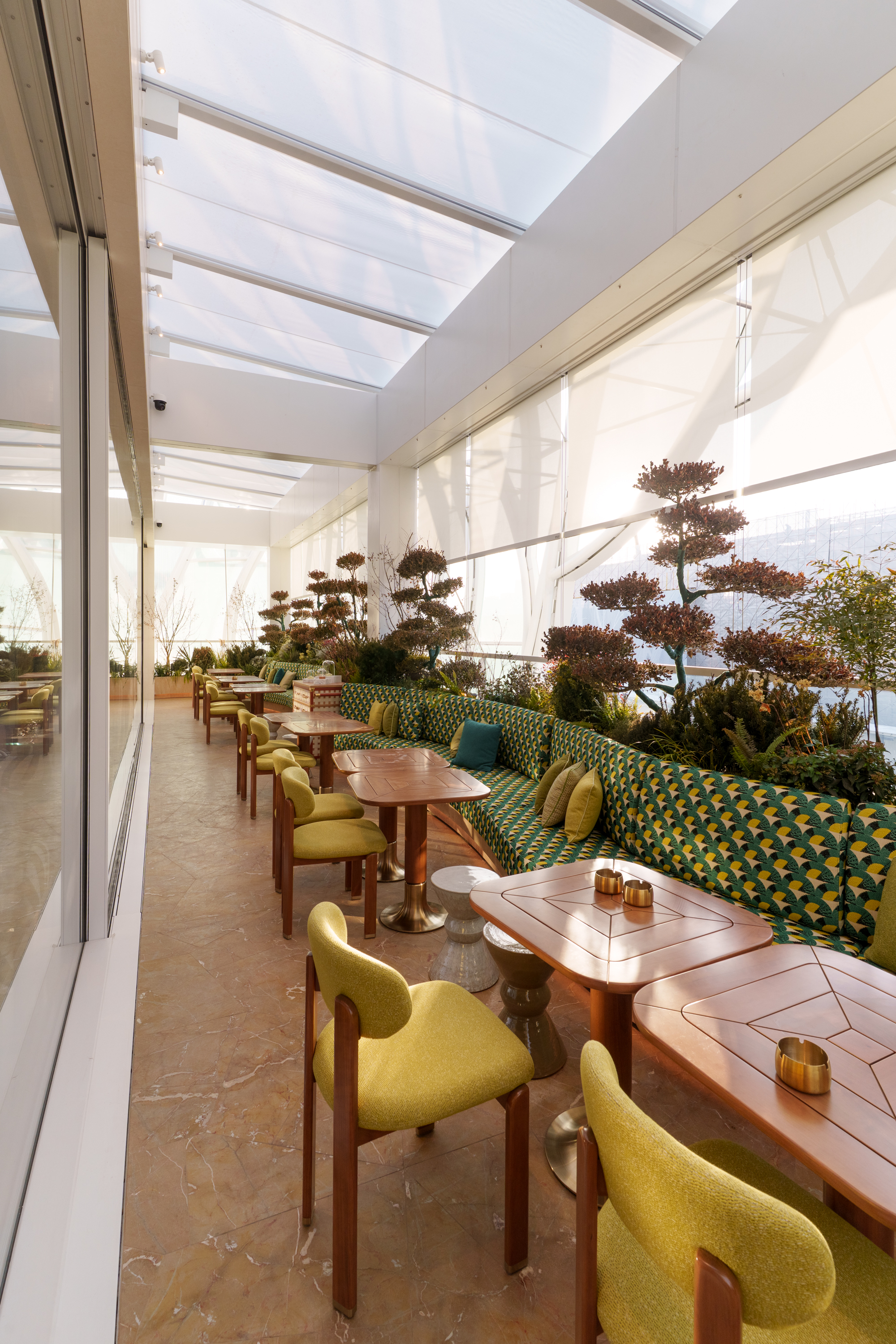 The alfresco dining area.