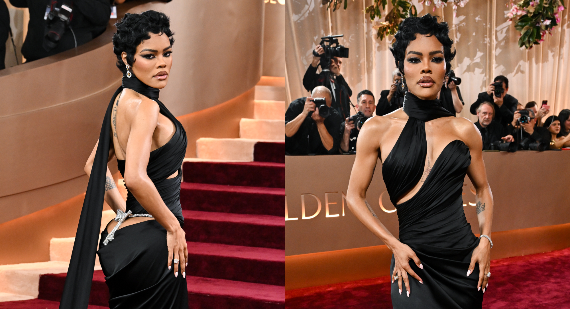 Teyana Taylor at the 2026 Golden Globes.