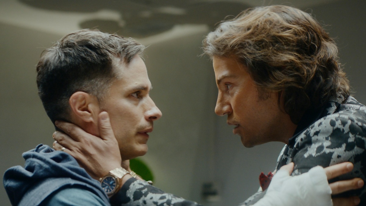 LA MÁQUINA -- La Máquina follows an aging boxer (Gael García Bernal) whose crafty manager (Diego Luna) secures one last shot at a title. But if they want to make it to fight night, they must navigate a mysterious underworld force and the boxer's own ailing mind. (Courtesy of Hulu) GAEL GARCÍA BERNAL, DIEGO LUNA