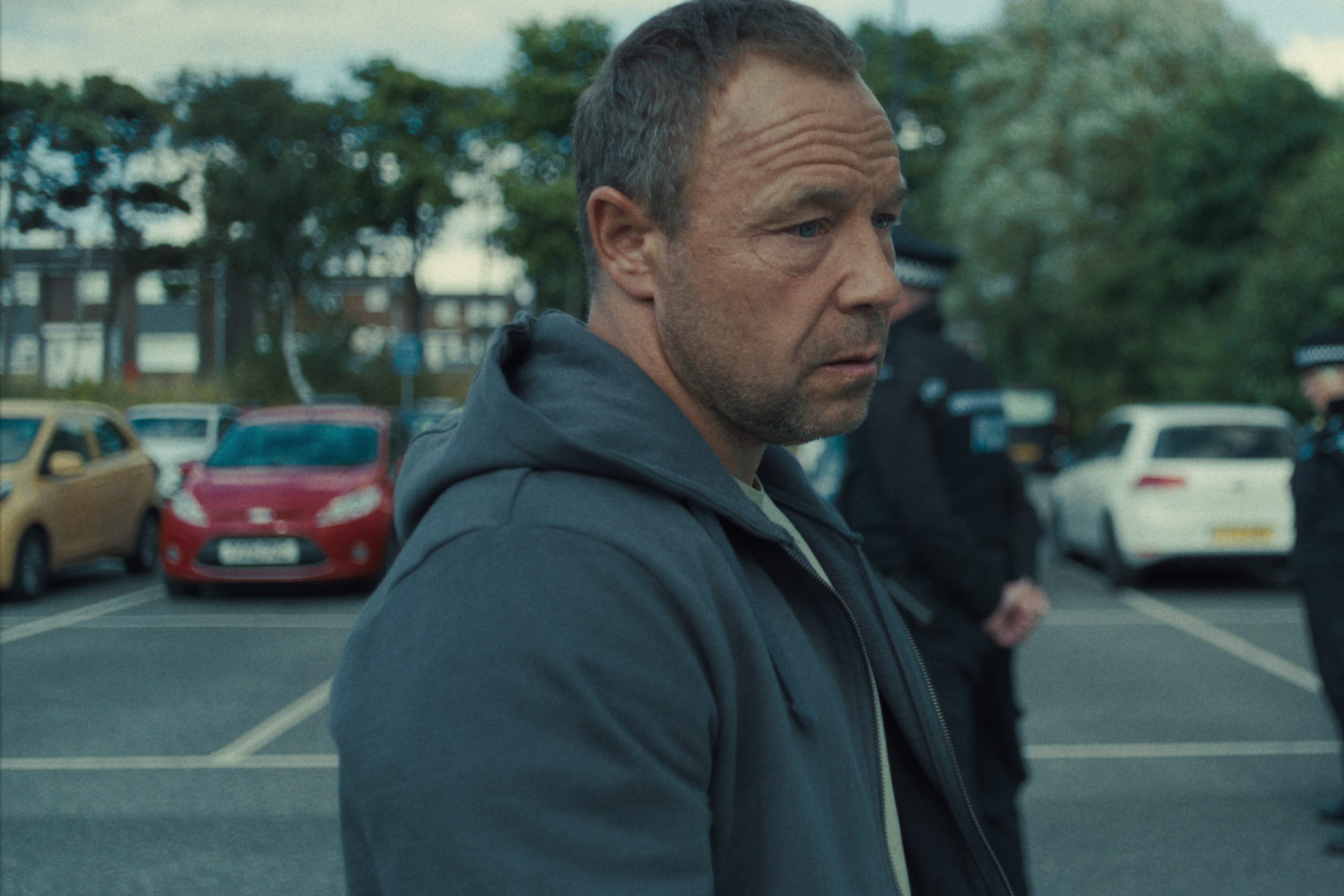 Adolescence. Stephen Graham as Eddie Miller in Adolescence. Cr. Courtesy of Netflix © 2024