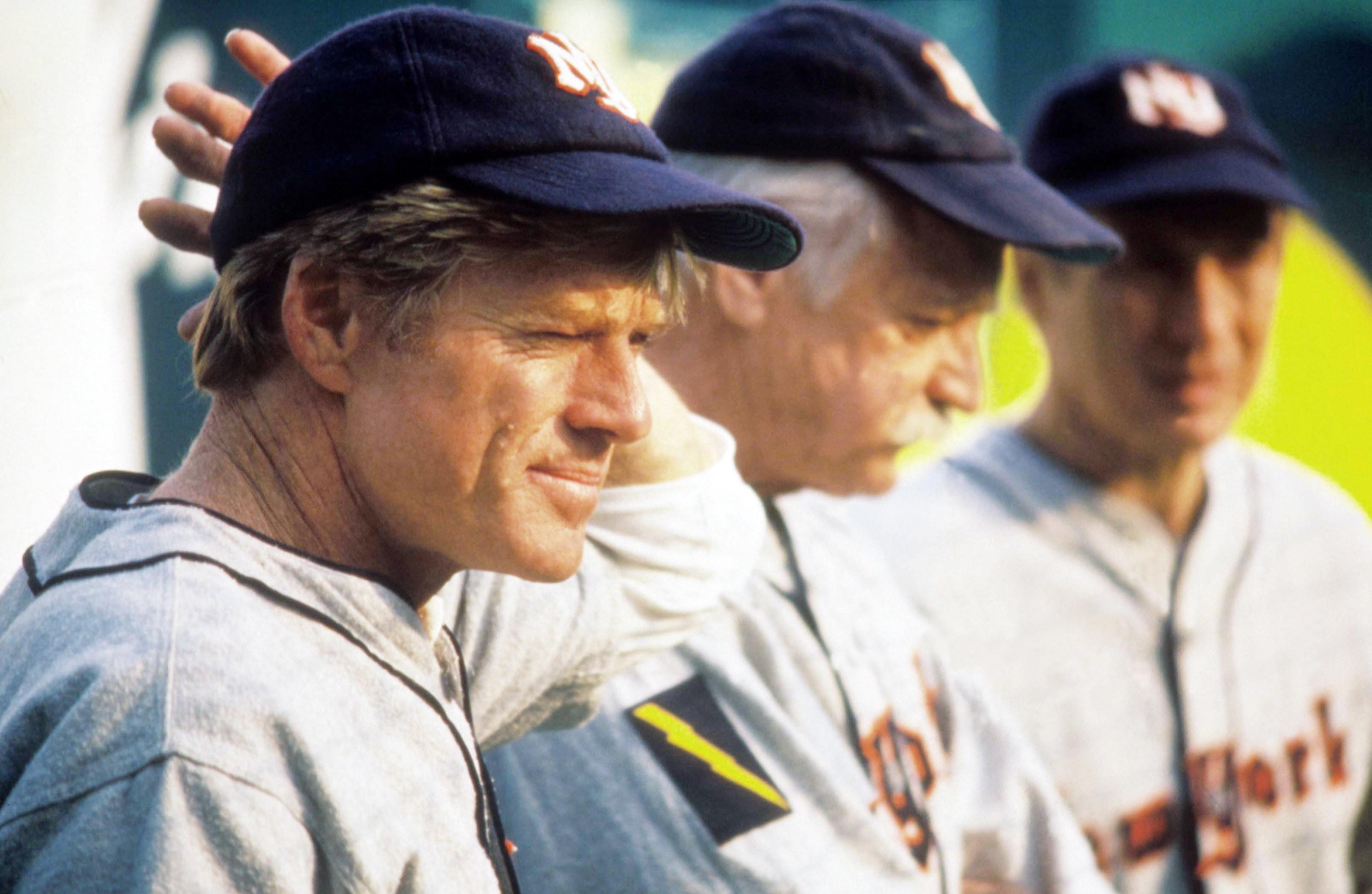 THE NATURAL, from left: Robert Redford, Richard Farnsworth, 1984, © TriStar/courtesy Everett Collection, NATL 061, Photo by: Everett Collection (22152)