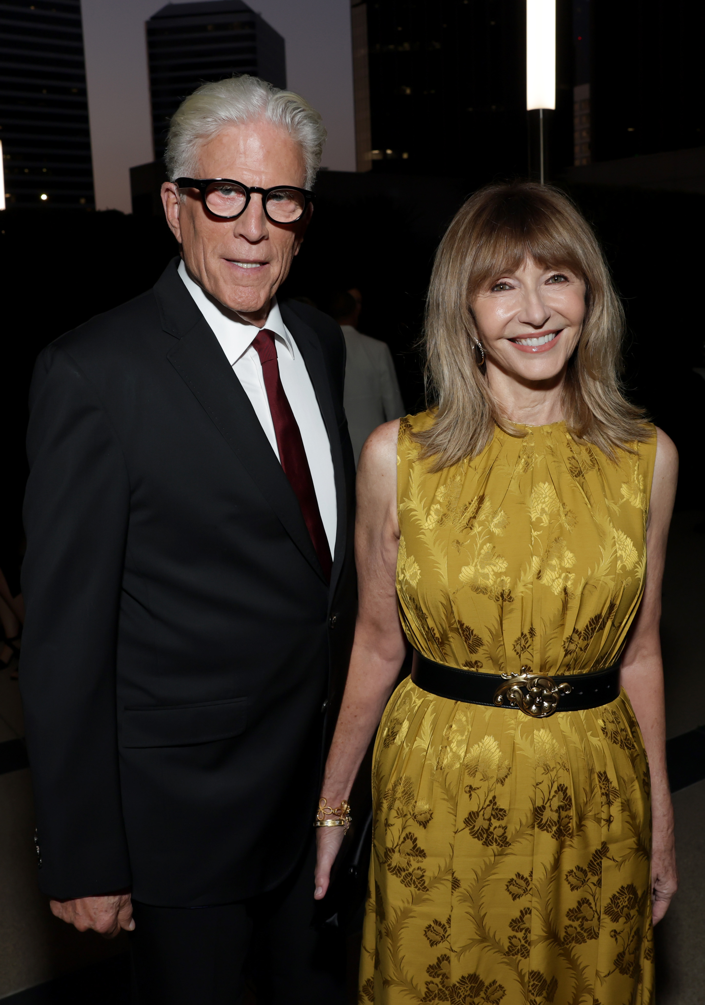 LOS ANGELES, CALIFORNIA - SEPTEMBER 13: (L-R) Ted Danson and Mary Steenburgen attend MPTF's 19th Annual Evening Before at Century Park on September 13, 2025 in Los Angeles, California. (Photo by Matt Winkelmeyer/Getty Images for MPTF)
