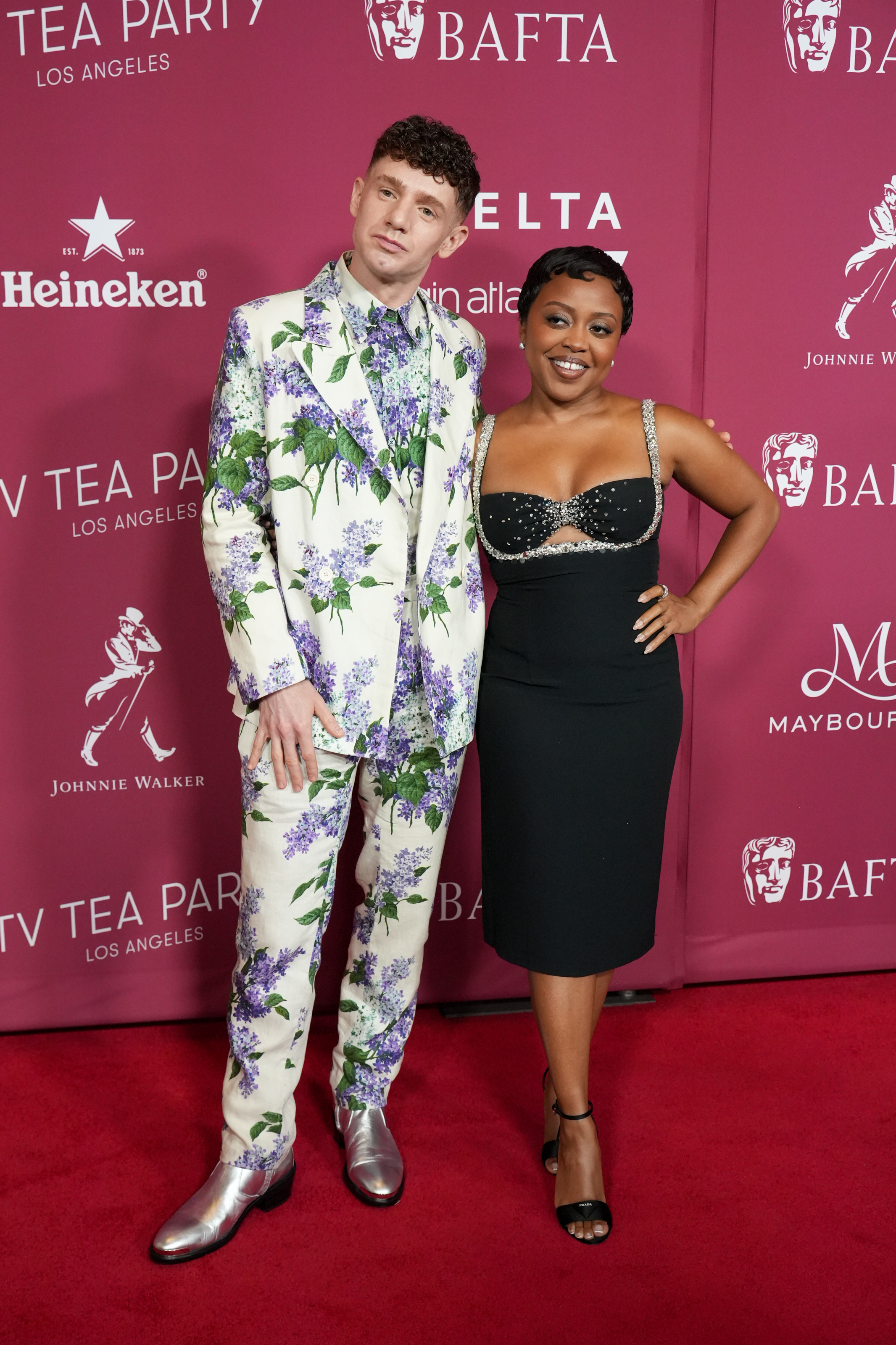 Chris Perfetti, Quinta Brunson at the 2025 BAFTA TV Tea Party held at The Maybourne Beverly Hills on September 13, 2025 in Los Angeles, California. (Photo by JC Olivera/Variety via Getty Images)