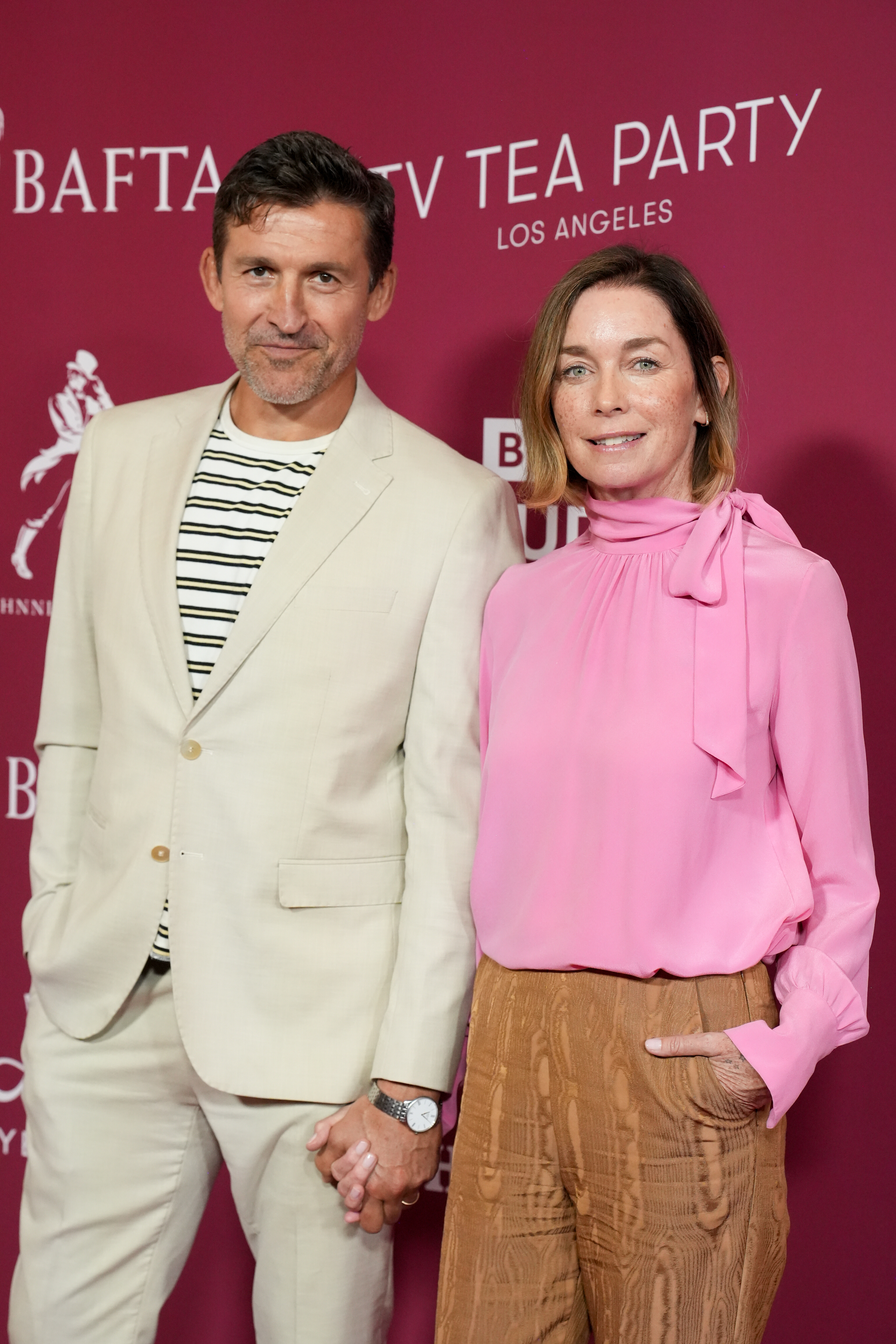 Jonathan Cake, Julianne Nicholson at the 2025 BAFTA TV Tea Party held at The Maybourne Beverly Hills on September 13, 2025 in Los Angeles, California. (Photo by JC Olivera/Variety via Getty Images)