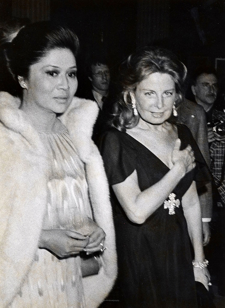 NEW YORK CITY - DECEMBER 6: Imelda Marcos and Christina Ford attend The Metropolitan Museum of Art Costume Institute Gala