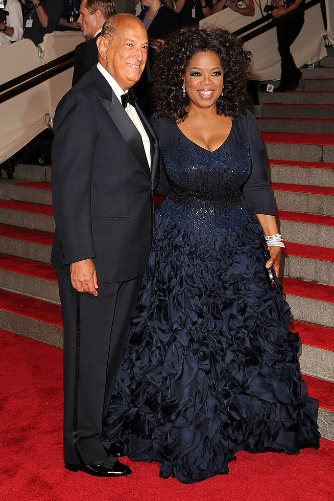 Designer Oscar de la Renta and Oprah attend the Costume Institute Gala Benefit to celebrate the opening of the