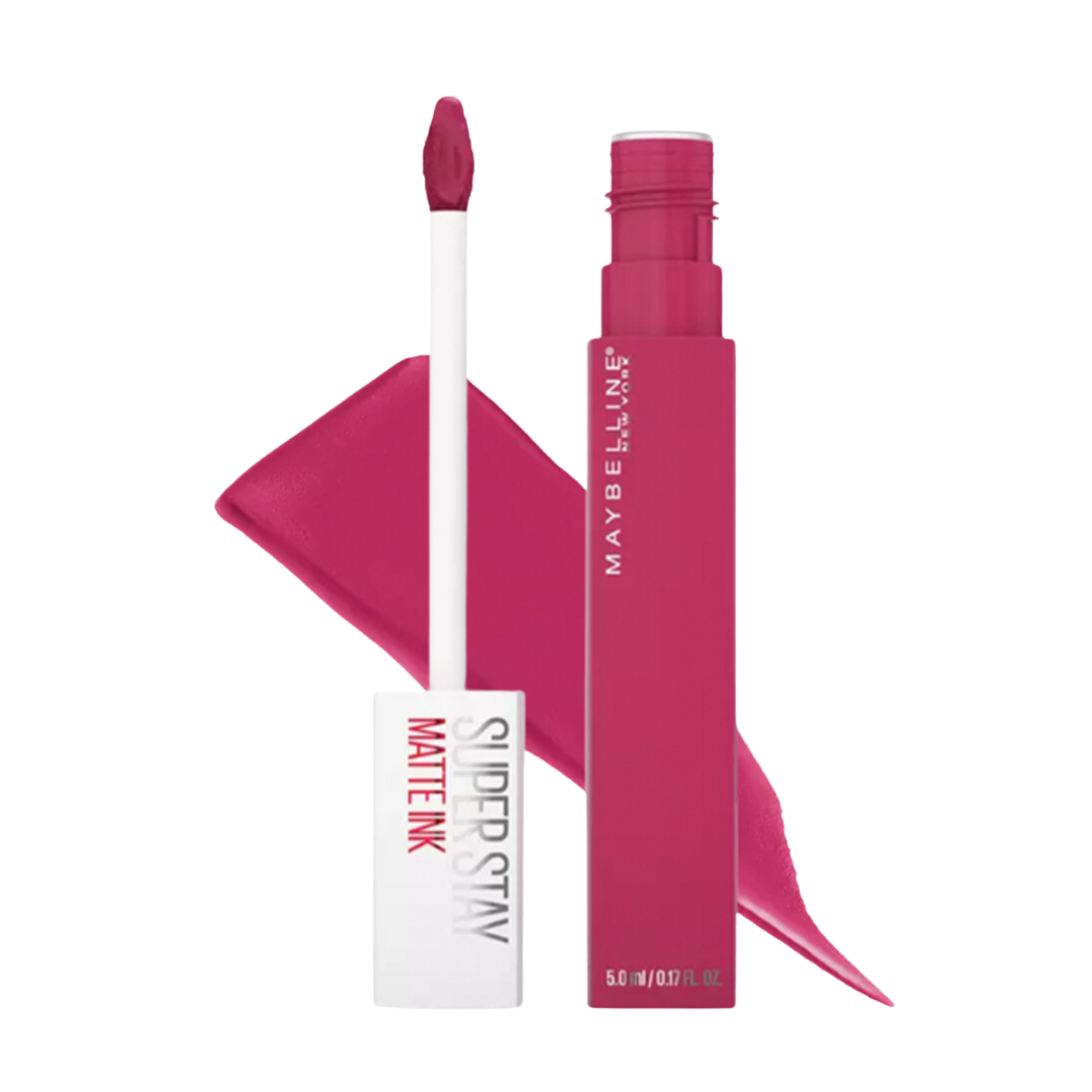 hot pink lipstick with swatch