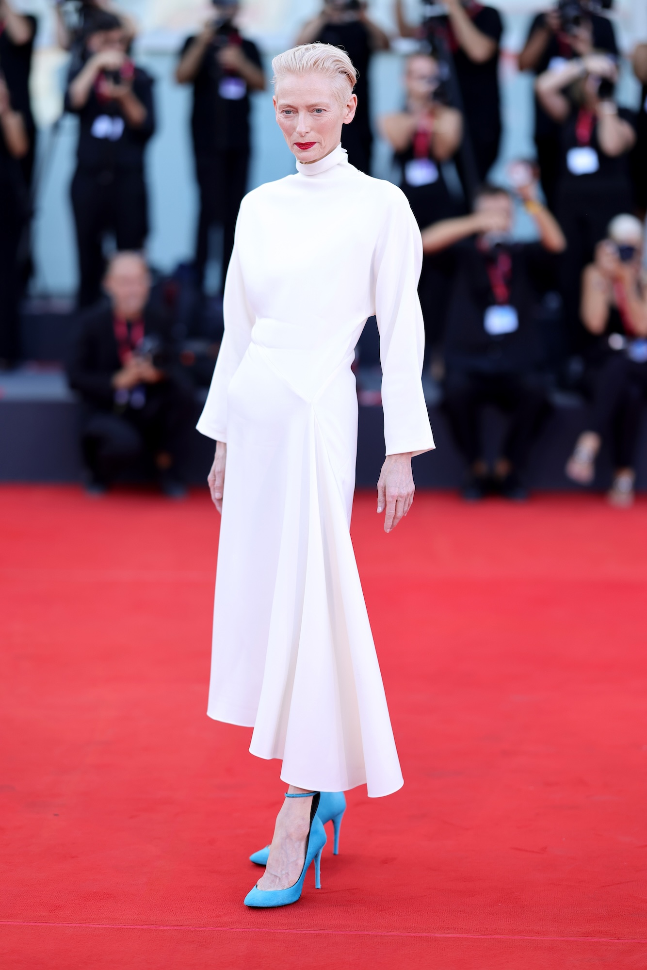 VENICE, ITALY - SEPTEMBER 03: Tilda Swinton attends the