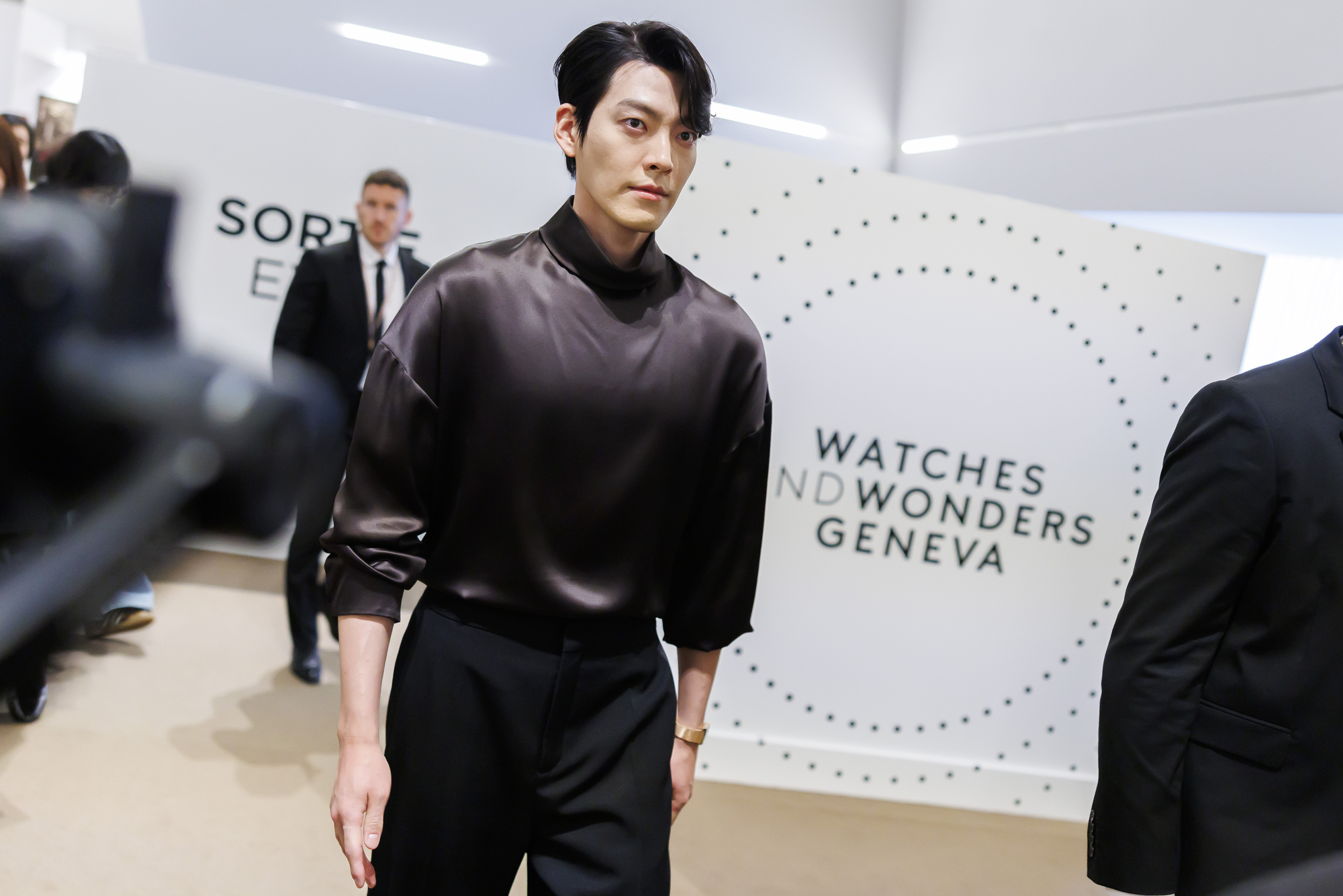 Kim Woo Bin, a Jaeger-LeCoultre global brand ambassador, at Watches and Wonders 2025.