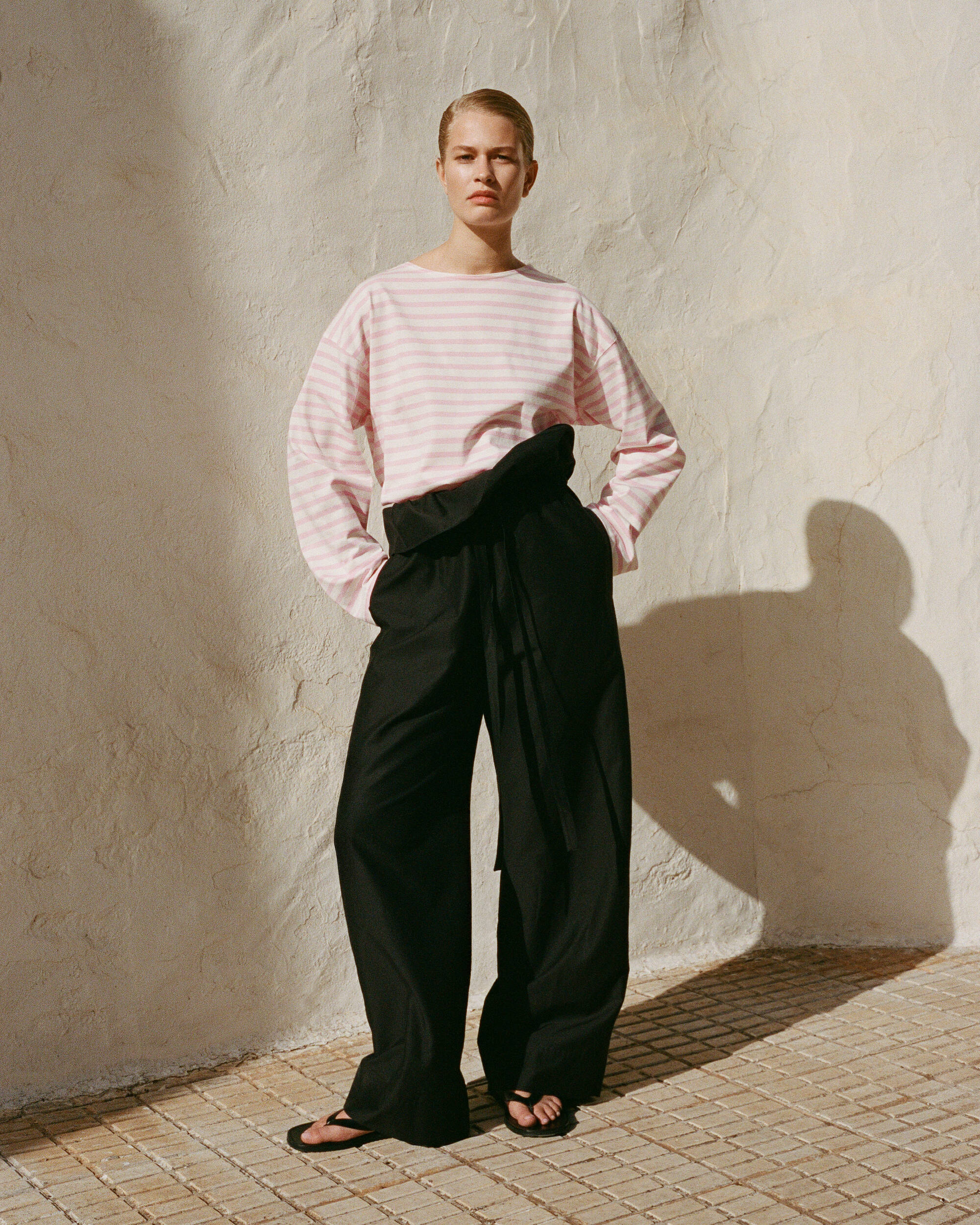 A look from Matteau x Moda Operandi's exclusive collaboration.