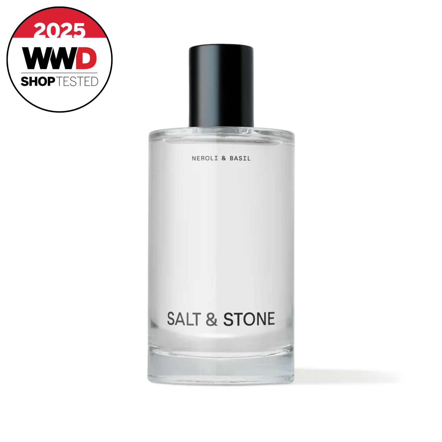 clear bottle of body spray
