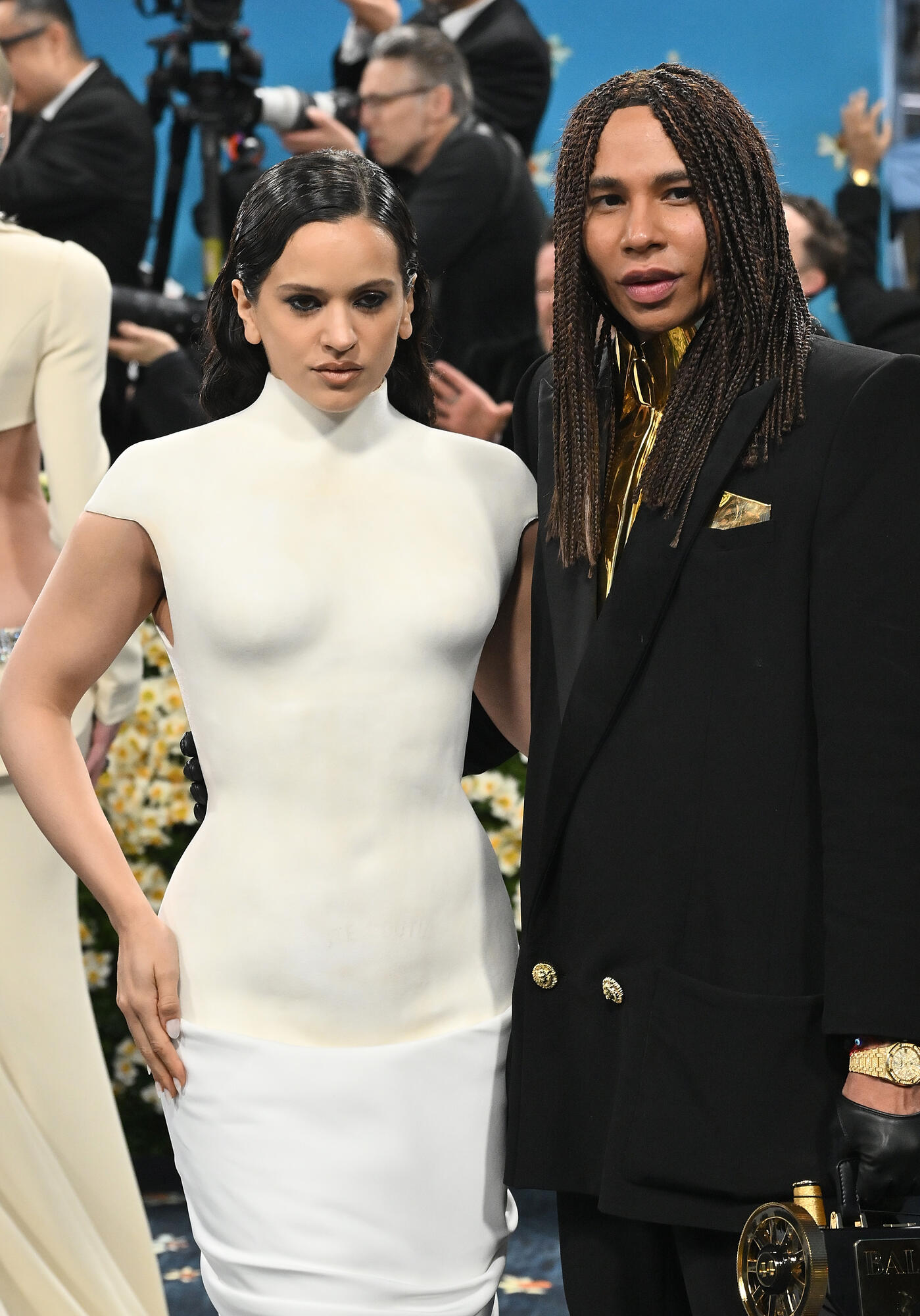 Rosalía, Olivier Rousteing at The 2025 Met Gala Celebrating