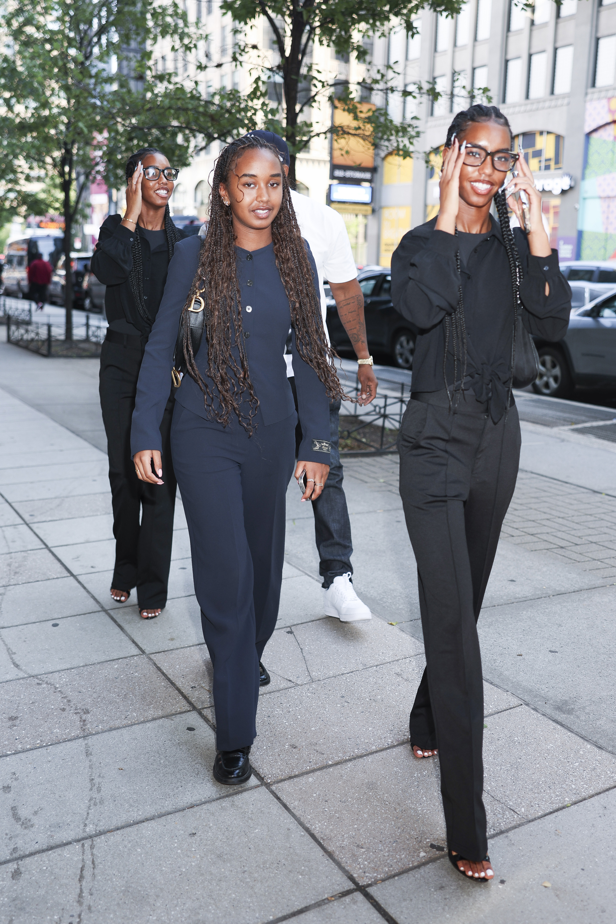 NEW YORK, NEW YORK - JULY 02: D'Lila Combs, Chance Combs and Jessie Combs are seen on July 02, 2025 in New York City. (Photo by Aeon/GC Images)