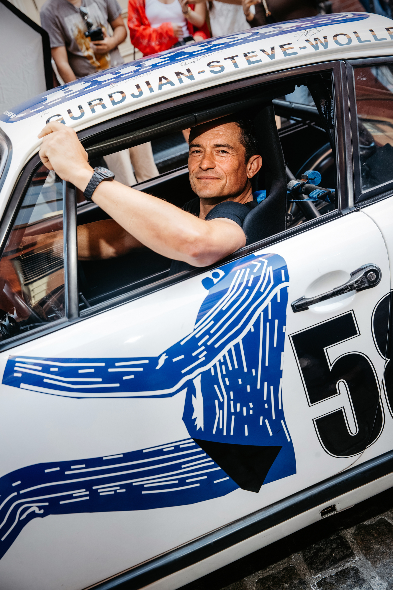Orlando Bloom at the Porsche Design event.