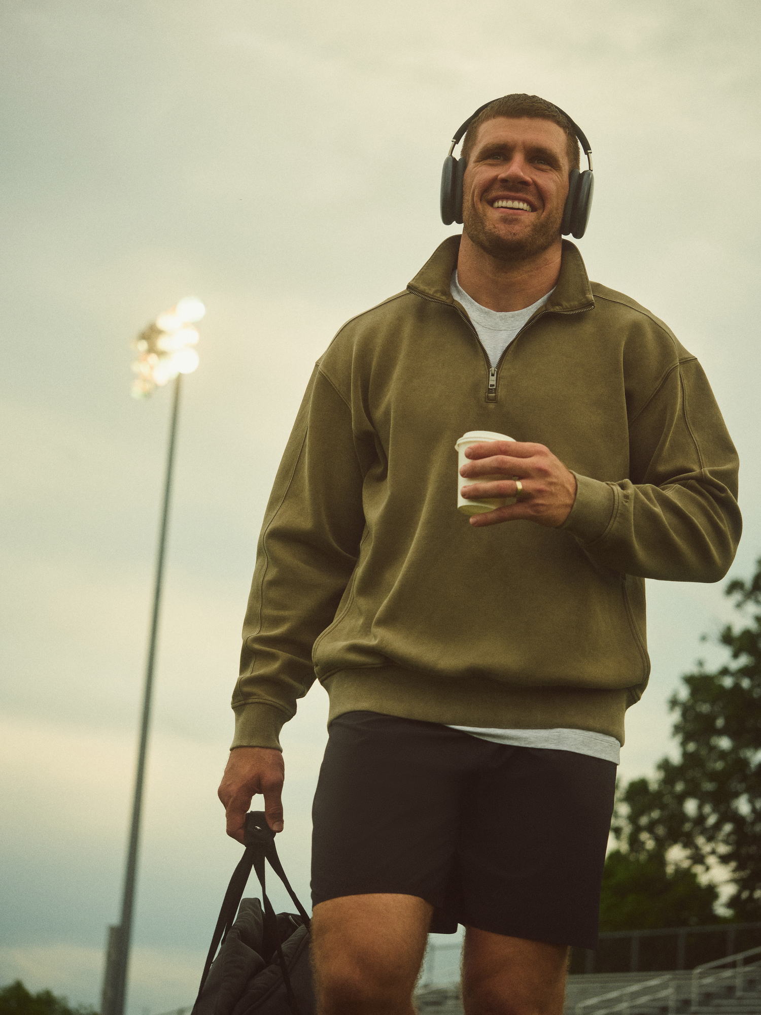 TJ Watt for Abercrombie & Fitch’s YPB line.