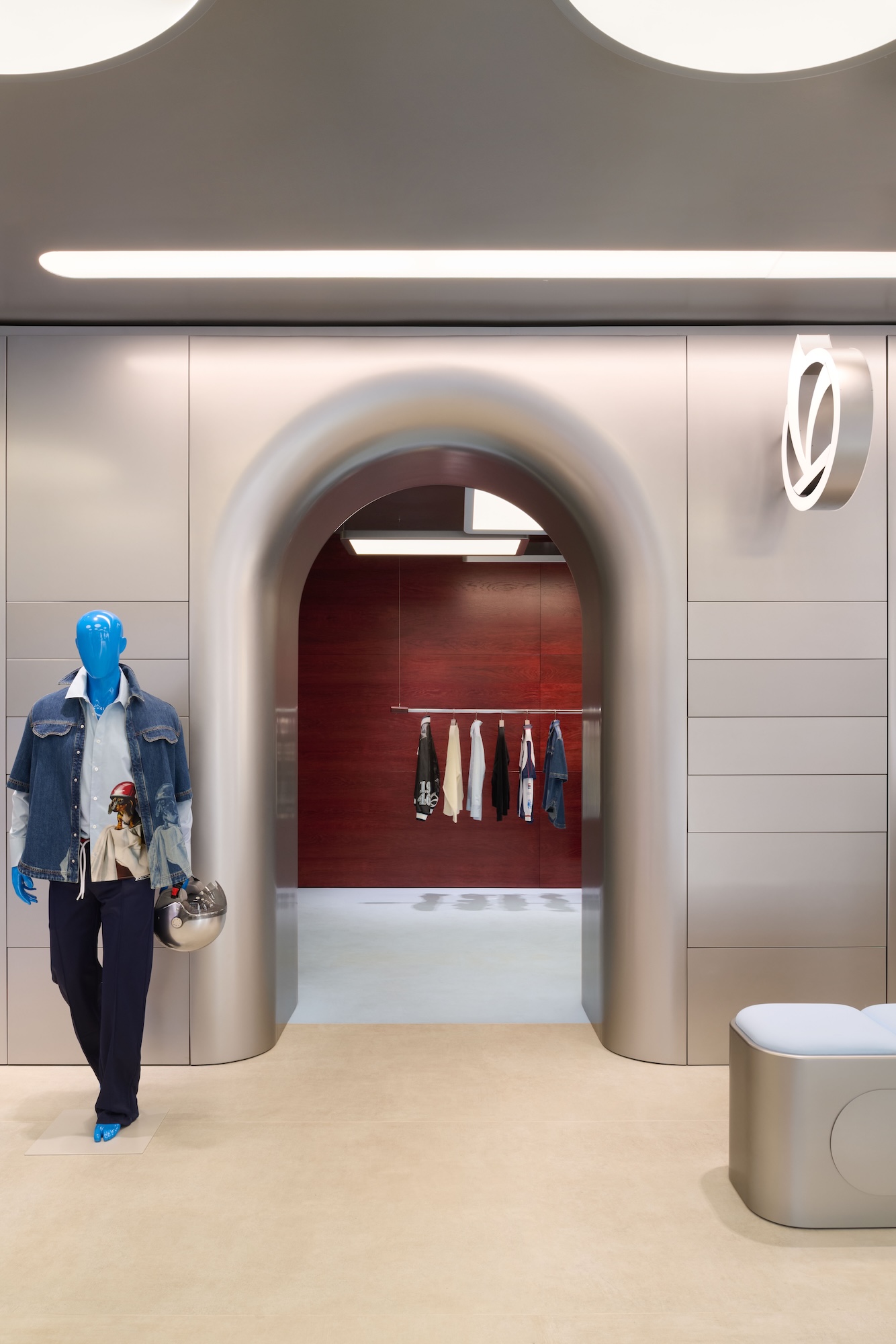 Inside the Vespa The Empty Space concept store in Milan.