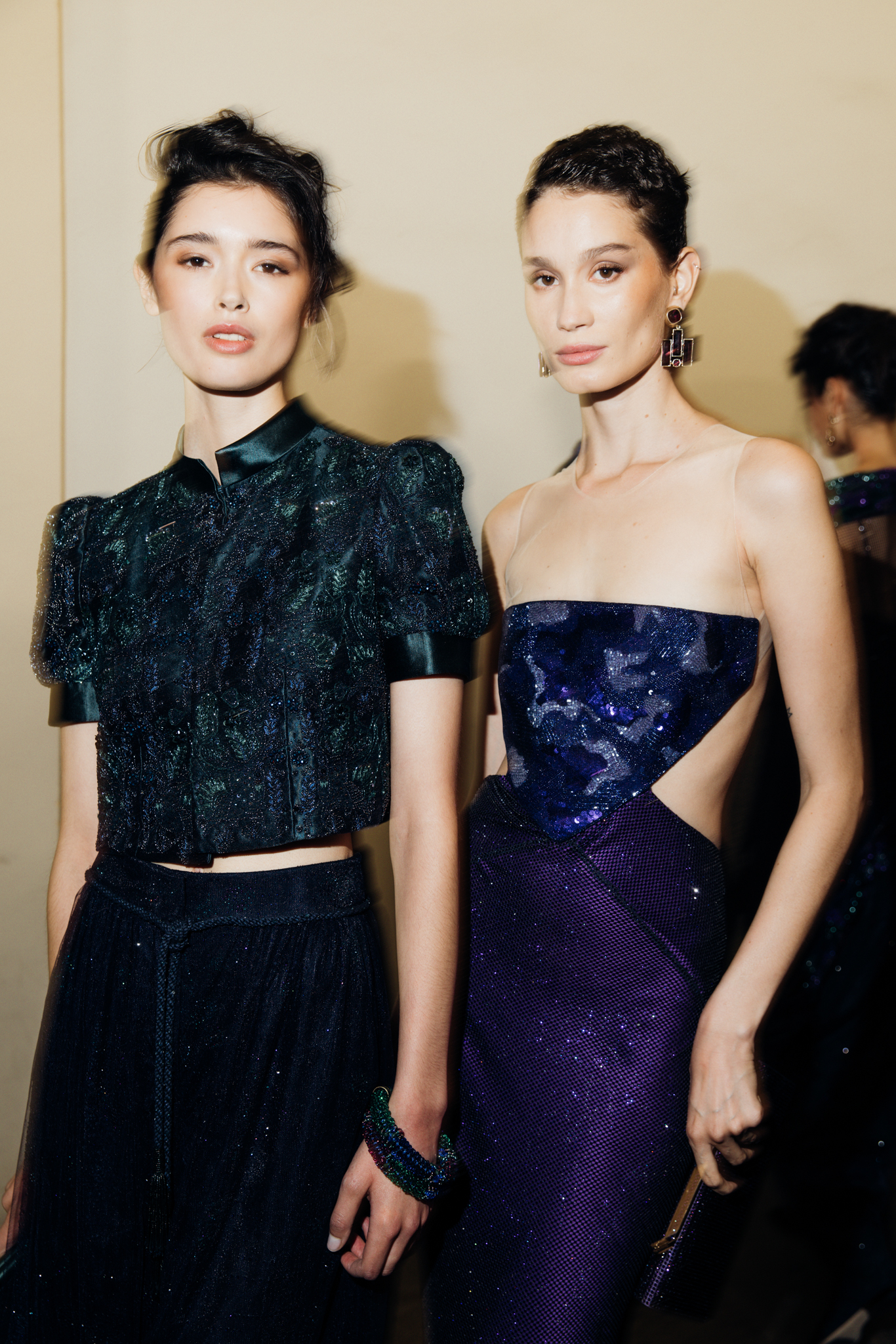 Backstage at Giorgio Armani Spring 2026 Ready-to-Wear Collection at Milan Fashion Week