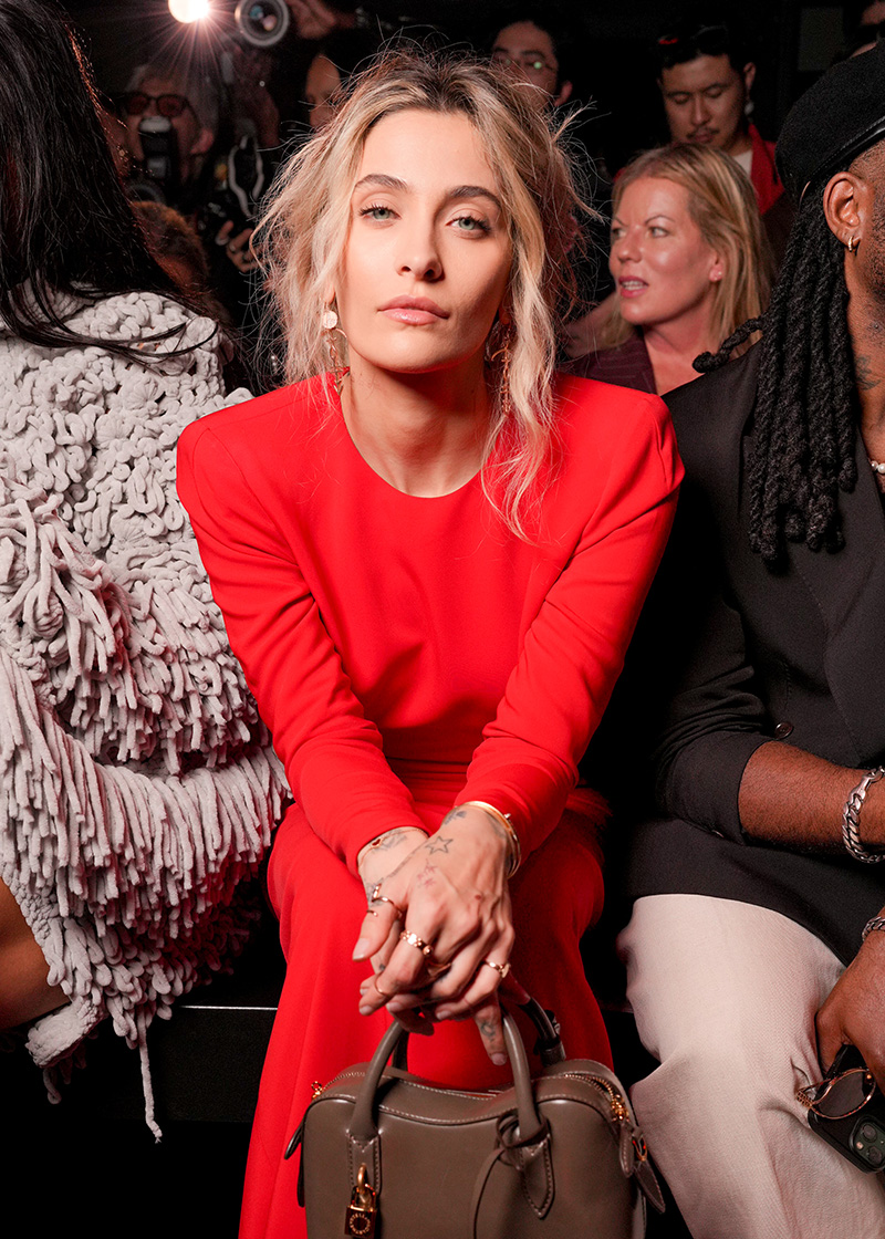 Paris Jackson at the Stella McCartney fashion show as part of Spring/Summer 2026 Paris Fashion Week on September 30, 2025 in Paris, France.