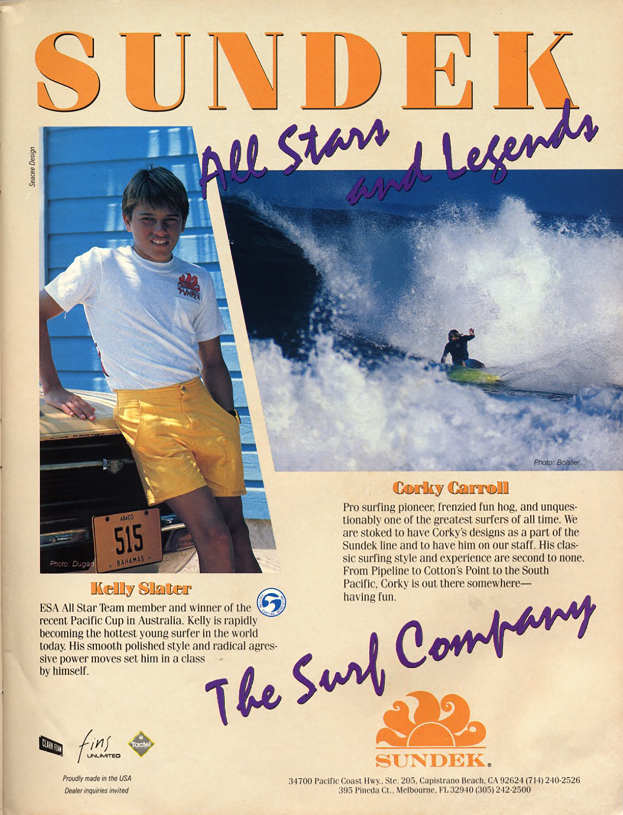An archival ad from Sundek.