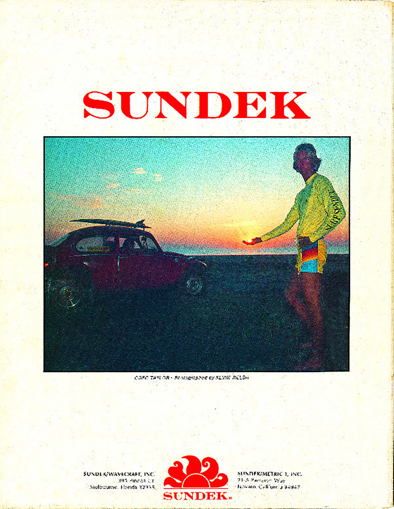 An archival ad from Sundek.