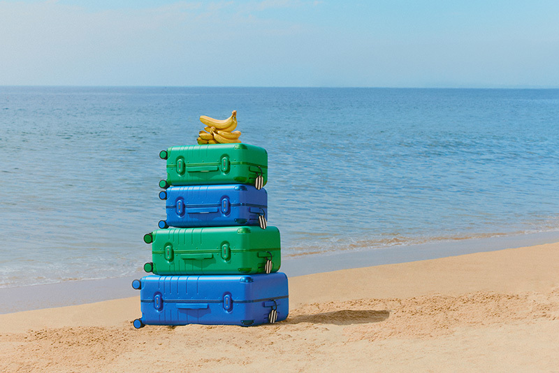 The Monos x Simon Miller travel capsule collection.