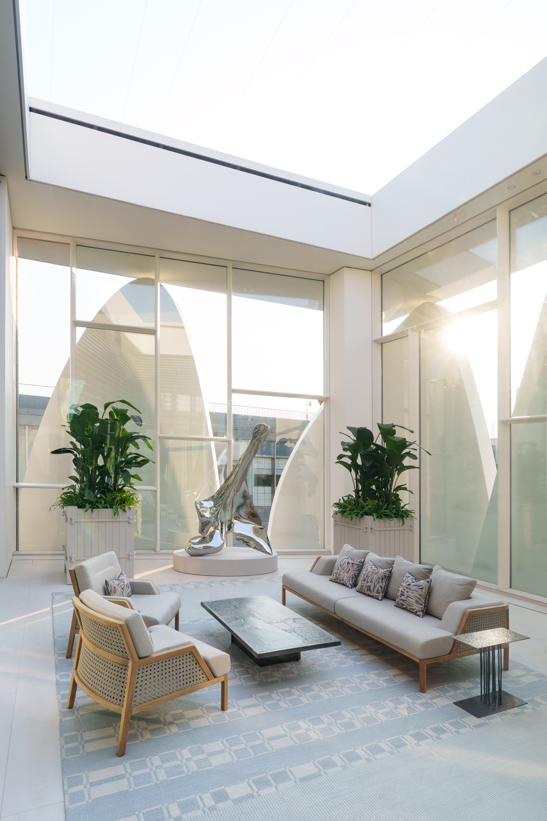 The top floor terrace.