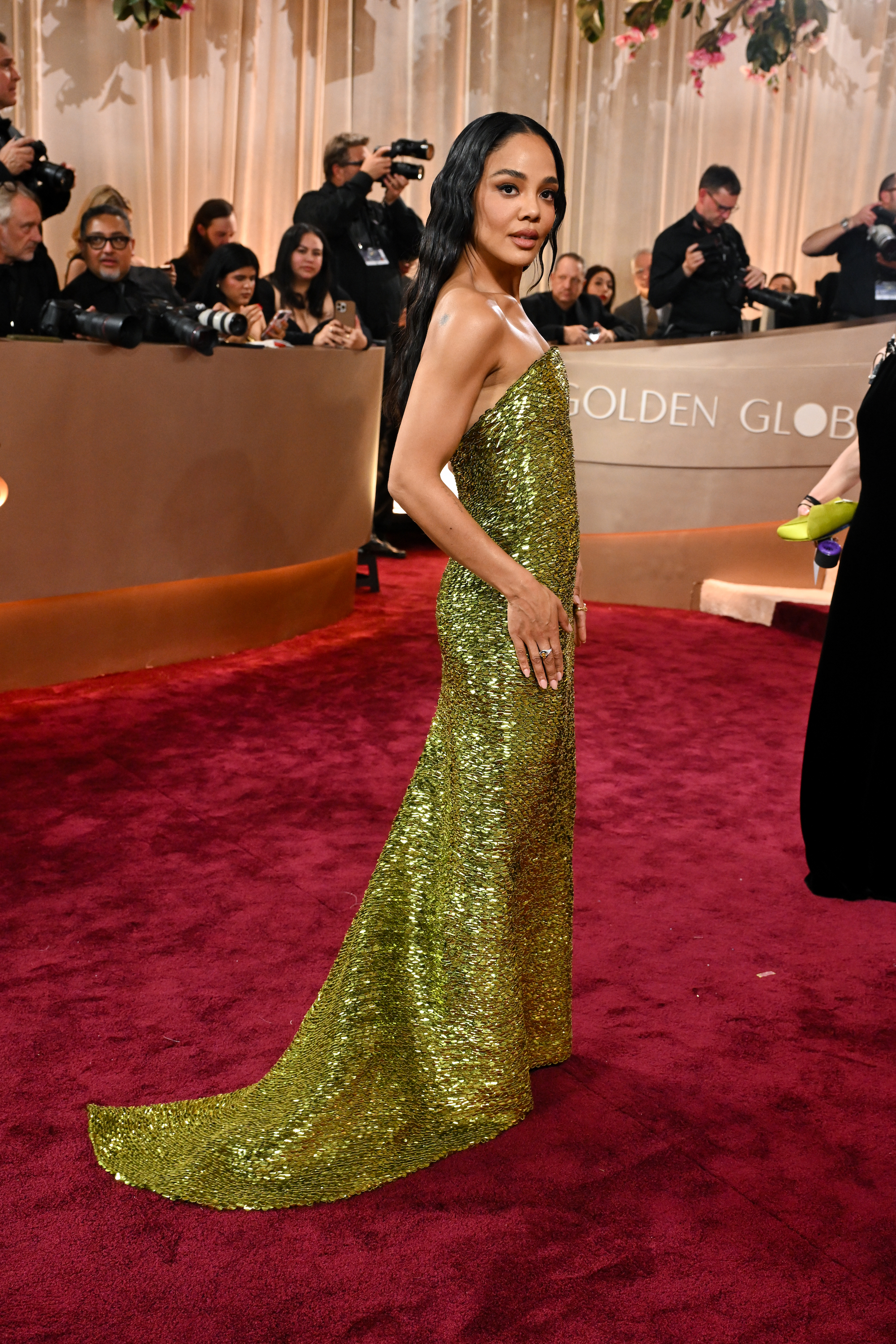 Tessa Thompson at the 83rd Annual Golden Globes held at The Beverly Hilton on January 11, 2026 in Beverly Hills, California.