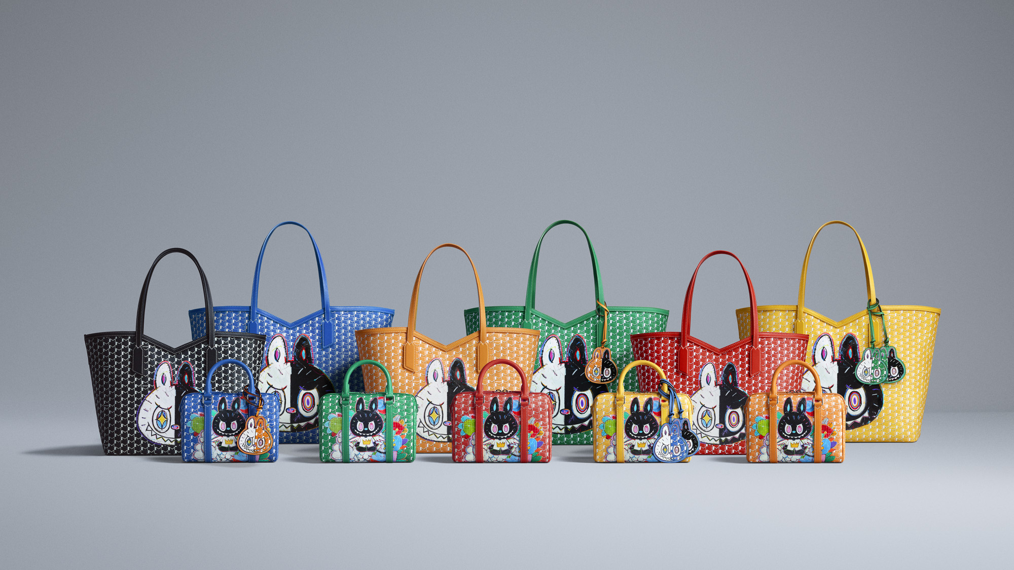 The new limited-edition range from Moynat's latest collaboration with Labubu's creator Kasing Lung