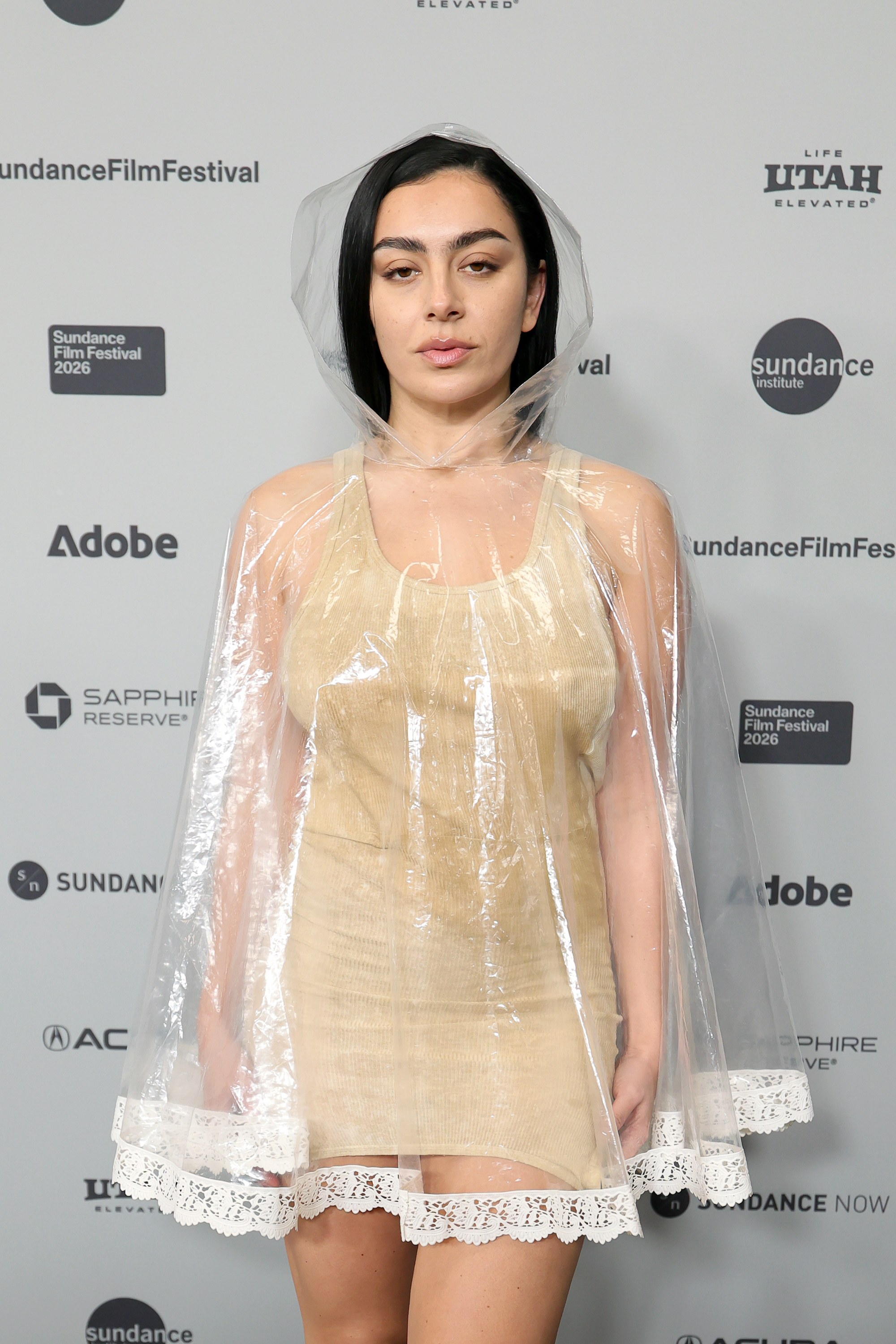 Charli XCX in a Simon Carle spring 2024 look attends