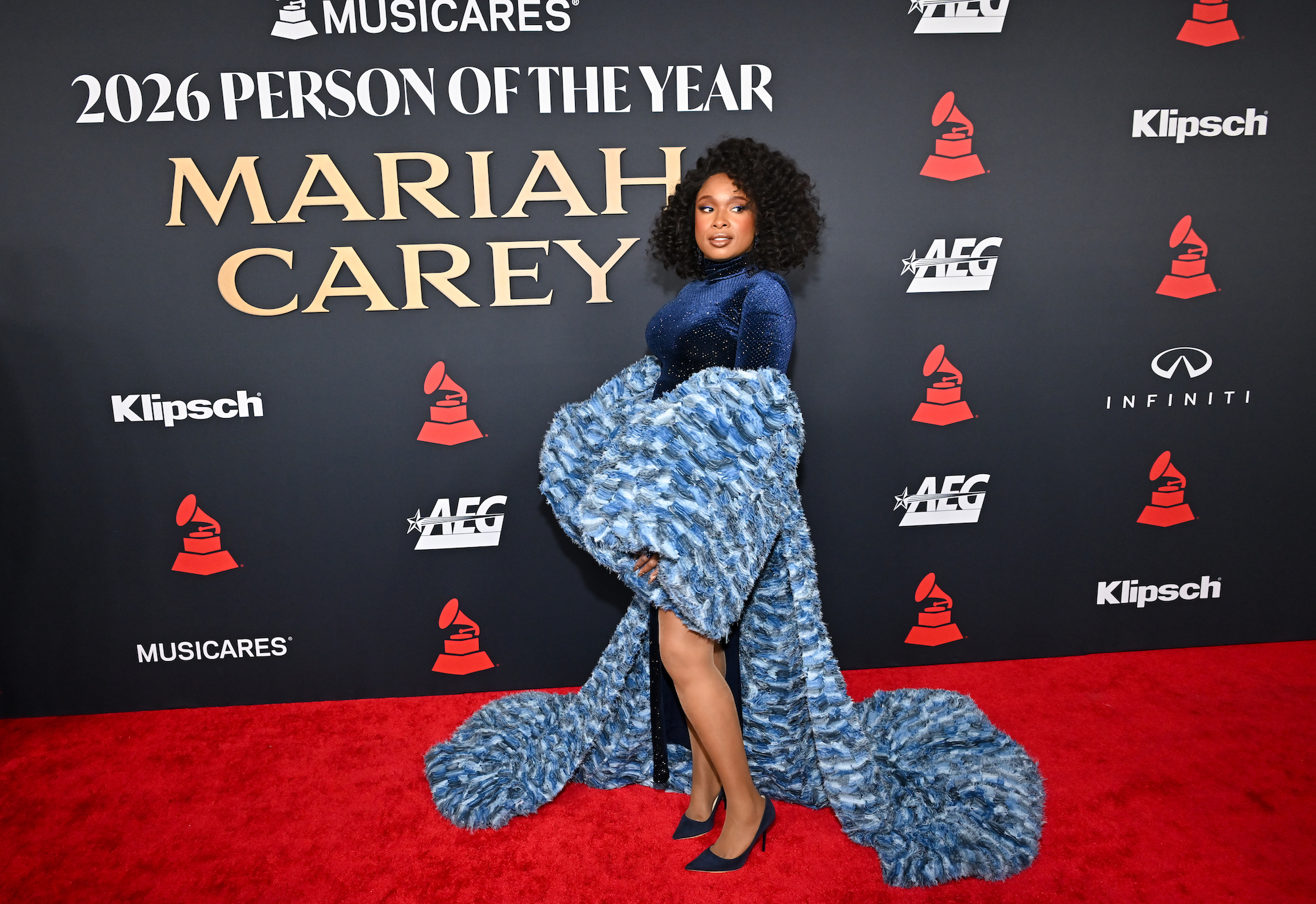 Jennifer Hudson in Kilian Kerner at the 2026 MusiCares Person of the Year held at The Los Angeles Convention Center on Jan. 30, 2026 in Los Angeles, Calif. celebrity style, runway on the red carpet, Jennifer Hudson star style
